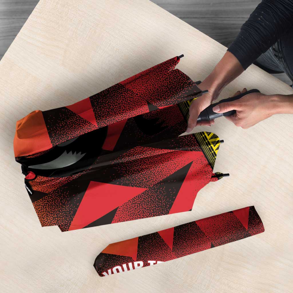 Uganda Basketball Custom Umbrella Come On Silverbacks African Pattern - Wonder Print Shop