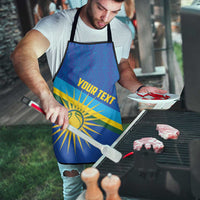 Rwanda Basketball Custom Apron Go Champions Imigongo Folk Pattern - Wonder Print Shop