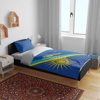 Rwanda Basketball Custom Bedding Set Go Champions Imigongo Folk Pattern - Wonder Print Shop