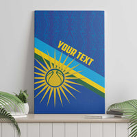 Rwanda Basketball Custom Canvas Wall Art Go Champions Imigongo Folk Pattern - Wonder Print Shop