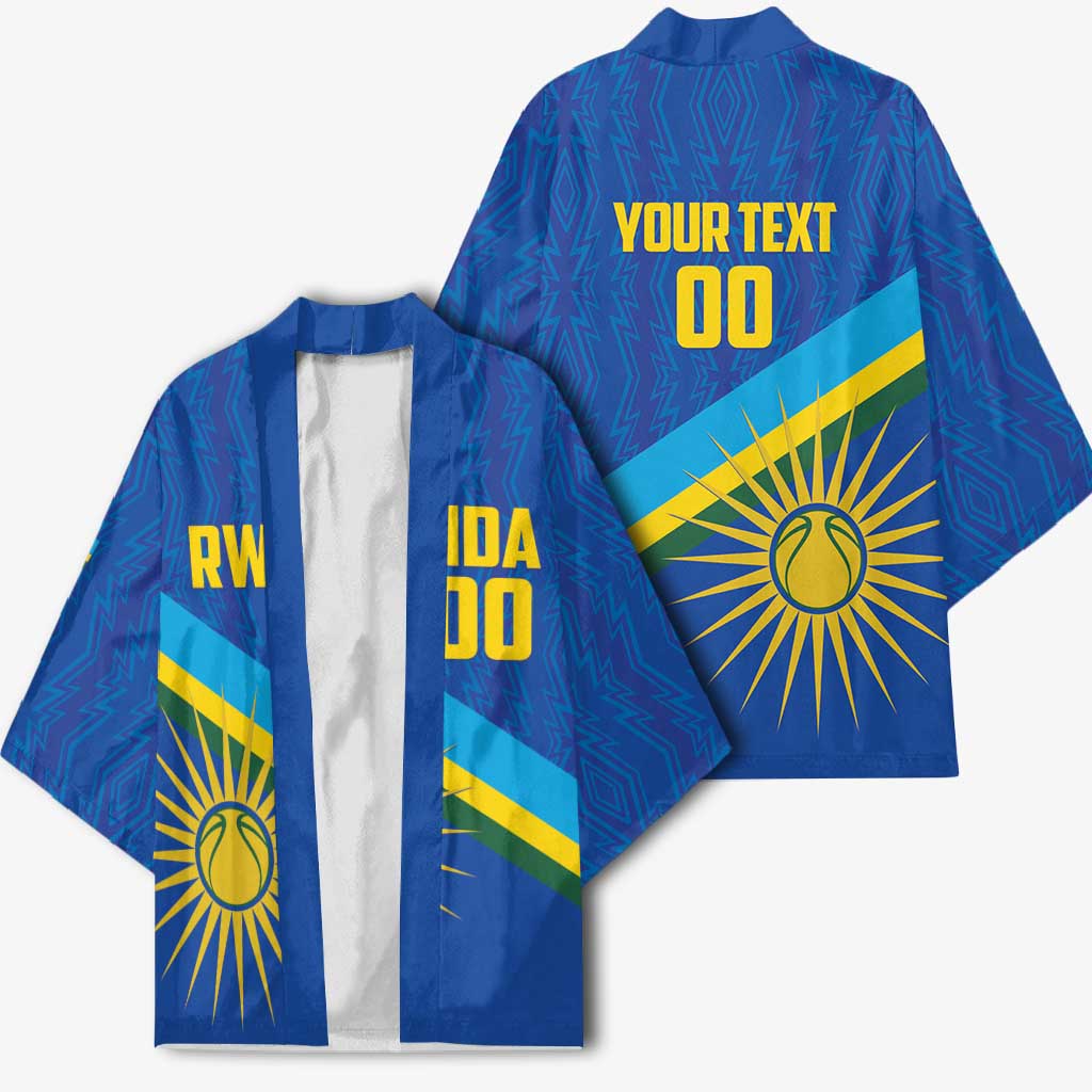 Rwanda Basketball Custom Kimono Go Champions Imigongo Folk Pattern - Wonder Print Shop