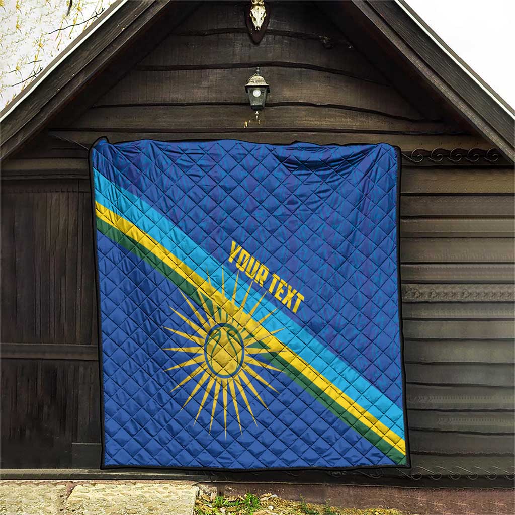Rwanda Basketball Custom Quilt Go Champions Imigongo Folk Pattern - Wonder Print Shop