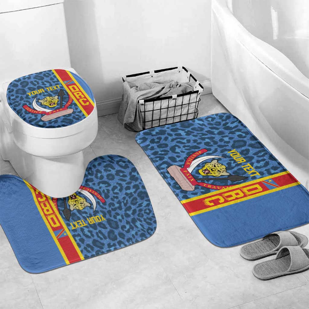 DR Congo Basketball Custom Bathroom Set Come On Leopards Skin Pattern - Wonder Print Shop