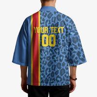 DR Congo Basketball Custom Kimono Come On Leopards Skin Pattern - Wonder Print Shop