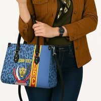 DR Congo Basketball Custom Leather Bag Come On Leopards Skin Pattern - Wonder Print Shop