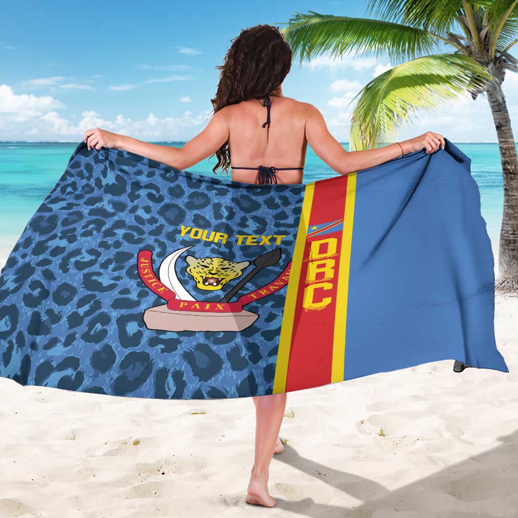 DR Congo Basketball Custom Sarong Come On Leopards Skin Pattern - Wonder Print Shop