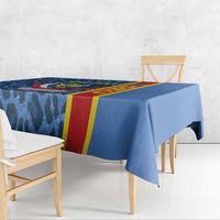DR Congo Basketball Custom Tablecloth Come On Leopards Skin Pattern - Wonder Print Shop