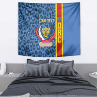 DR Congo Basketball Custom Tapestry Come On Leopards Skin Pattern - Wonder Print Shop