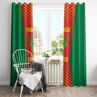 Madagascar Basketball Custom Window Curtain Come On Angel Manzano - Wonder Print Shop