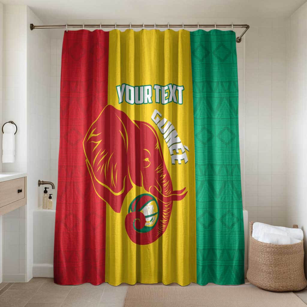 Guinea Basketball Custom Bathroom Set Syli Nationale African Pattern - Wonder Print Shop