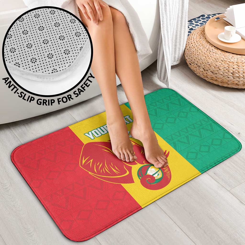 Guinea Basketball Custom Bathroom Set Syli Nationale African Pattern - Wonder Print Shop