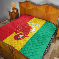 Guinea Basketball Custom Quilt Syli Nationale African Pattern - Wonder Print Shop