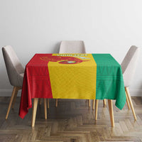 Guinea Basketball Custom Tablecloth Syli Nationale African Pattern - Wonder Print Shop