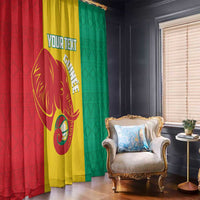 Guinea Basketball Custom Window Curtain Syli Nationale African Pattern - Wonder Print Shop