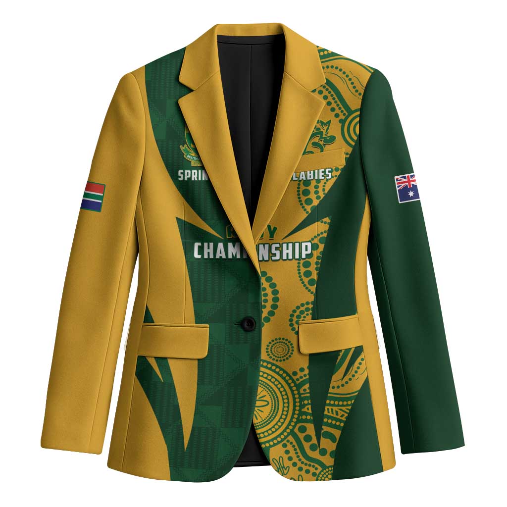 South Africa Australia Rugby Custom Blazer Springboks Wallabies Together - Wonder Print Shop