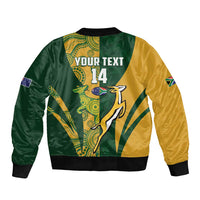 South Africa Australia Rugby Custom Bomber Jacket Springboks Wallabies Together - Wonder Print Shop