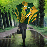 South Africa Australia Rugby Custom Umbrella Springboks Wallabies Together - Wonder Print Shop