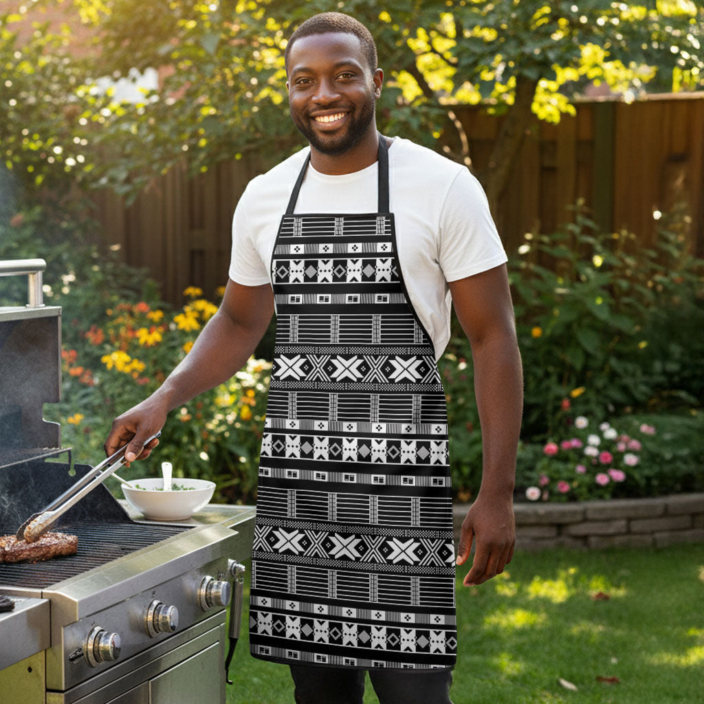 Pano De Terra Motifs Cabo Verde Apron Black Color