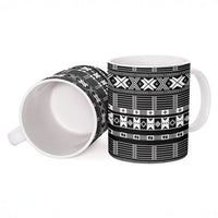 Pano De Terra Motifs Cabo Verde Ceramic Mug Black Color