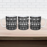 Pano De Terra Motifs Cabo Verde Ceramic Mug Black Color