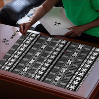 Pano De Terra Motifs Cabo Verde Puzzle Black Color