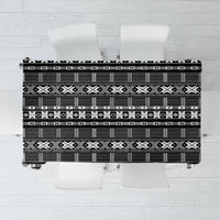 Pano De Terra Motifs Cabo Verde Tablecloth Black Color