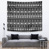 Pano De Terra Motifs Cabo Verde Tapestry Black Color