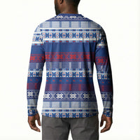 Pano De Terra Motifs Cabo Verde Button Sweatshirt Flag Color