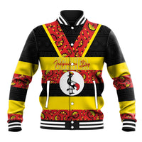 Personalized Uganda Independence Day Baseball Jacket Ugandan Kitenge African Pattern
