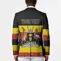 Personalized Uganda Independence Day Blazer Ugandan Kitenge African Pattern