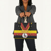 Uganda Independence Day Leather Bag Ugandan Kitenge African Pattern