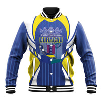Personalized Curacao Day Baseball Jacket Dia di Pais Korsou