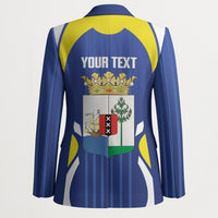 Personalized Curacao Day Blazer Dia di Pais Korsou
