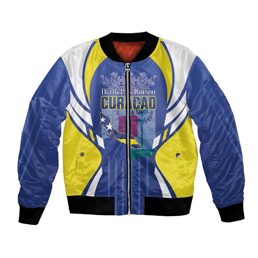 Personalized Curacao Day Bomber Jacket Dia di Pais Korsou