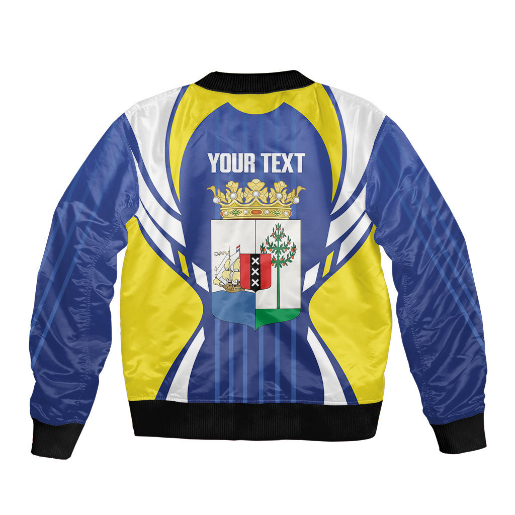 Personalized Curacao Day Bomber Jacket Dia di Pais Korsou