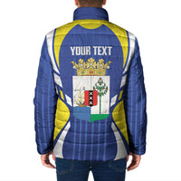 Personalized Curacao Day Padded Jacket Dia di Pais Korsou