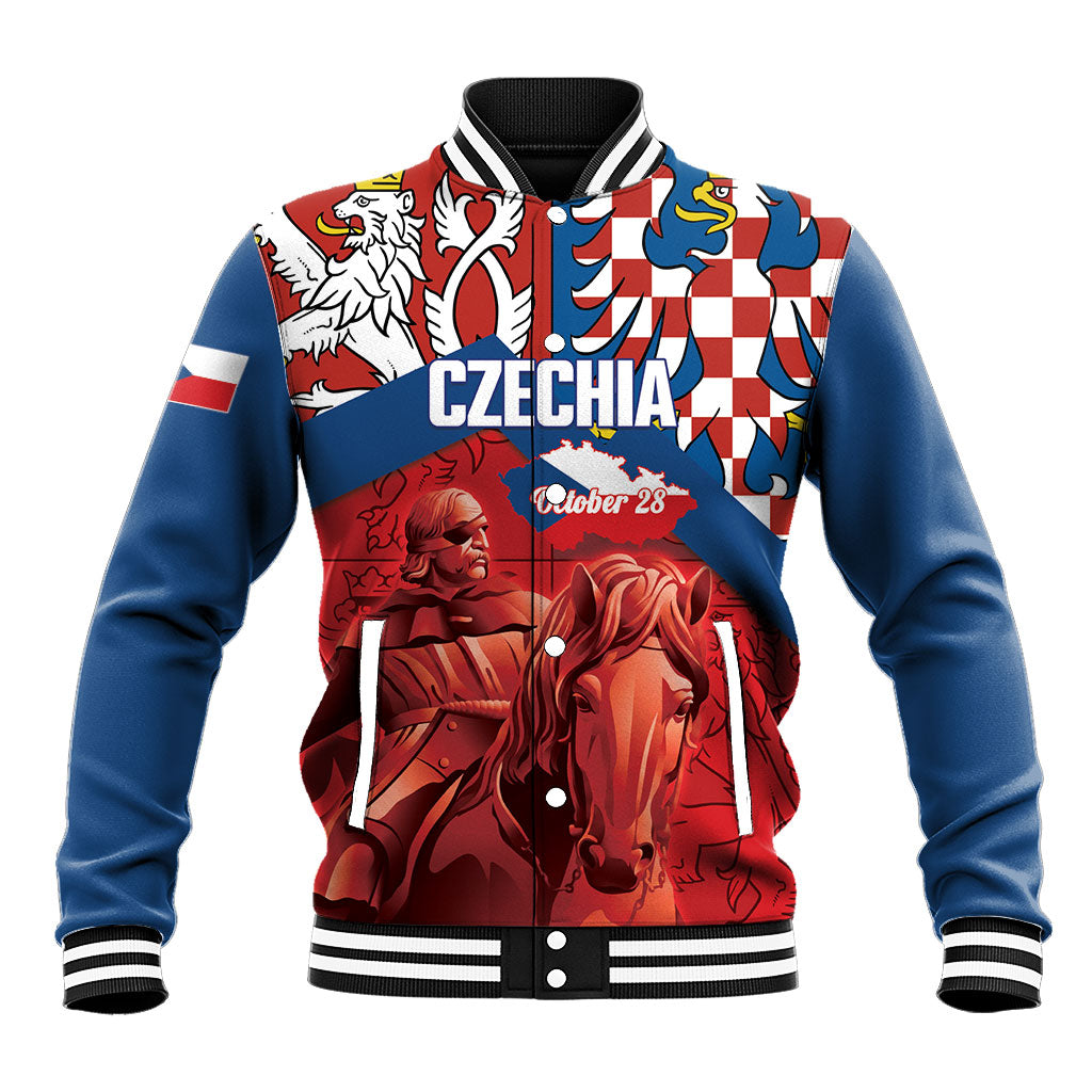 Personalized Czech Independence Day Baseball Jacket October 28 Vitkov National Monument