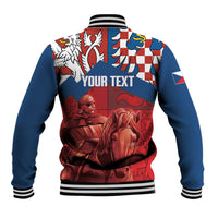 Personalized Czech Independence Day Baseball Jacket October 28 Vitkov National Monument