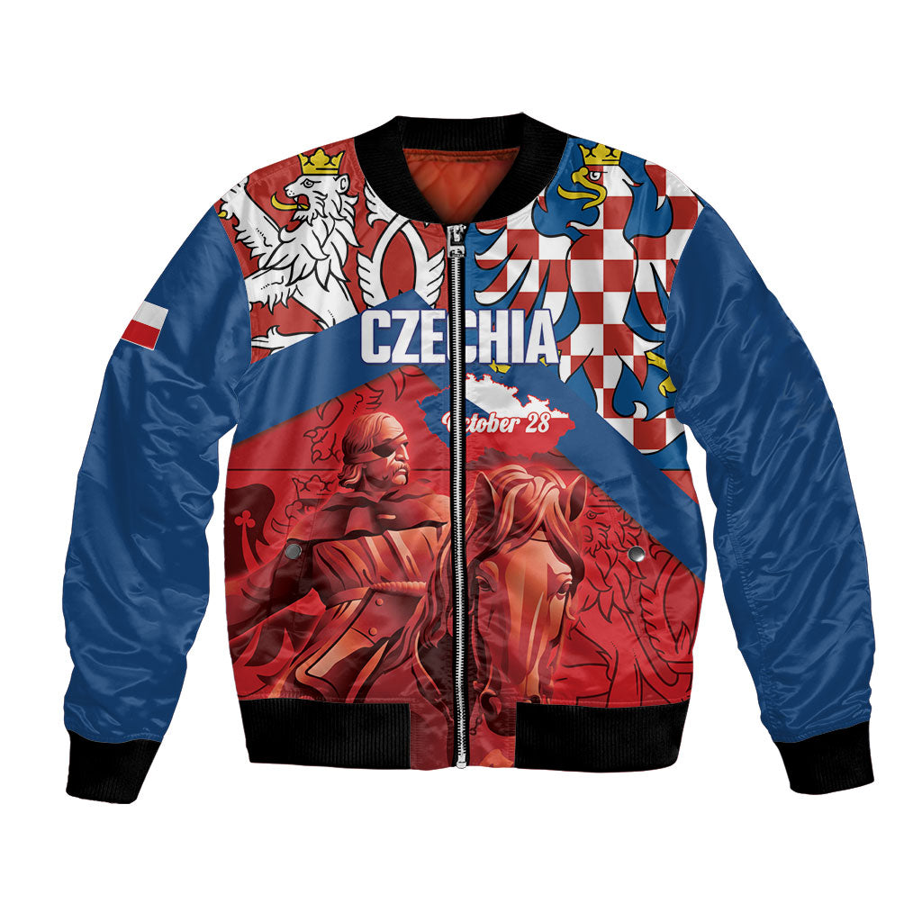 Personalized Czech Independence Day Bomber Jacket October 28 Vitkov National Monument