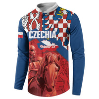 Personalized Czech Independence Day Button Sweatshirt October 28 Vitkov National Monument