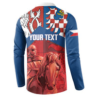 Personalized Czech Independence Day Button Sweatshirt October 28 Vitkov National Monument