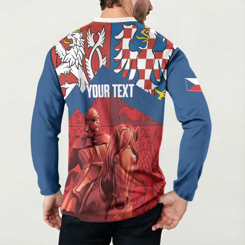 Personalized Czech Independence Day Button Sweatshirt October 28 Vitkov National Monument
