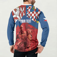 Personalized Czech Independence Day Button Sweatshirt October 28 Vitkov National Monument