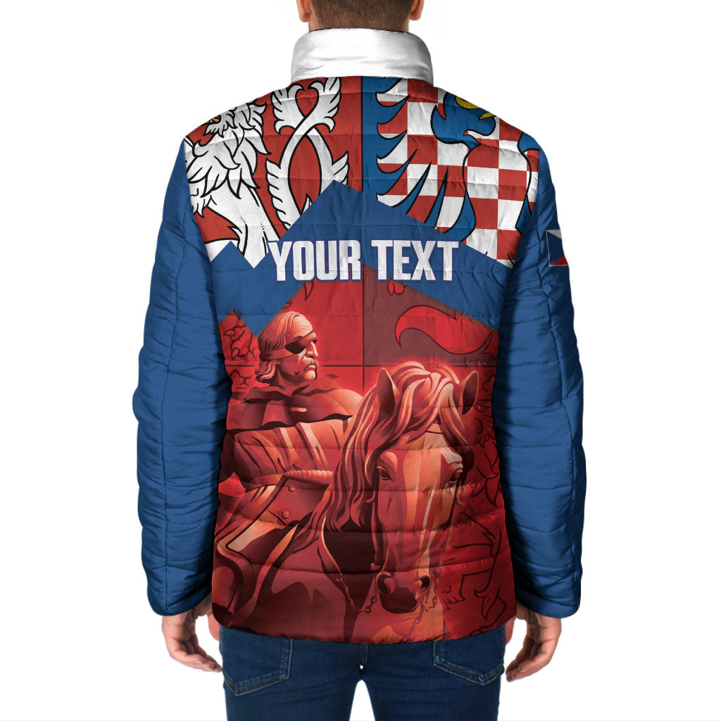 Personalized Czech Independence Day Padded Jacket October 28 Vitkov National Monument