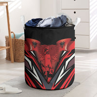 Dita e Flamurit Albania Laundry Basket Independence Monument Black Double-headed Eagle