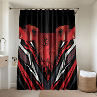 Dita e Flamurit Albania Bathroom Set Independence Monument Black Double-headed Eagle