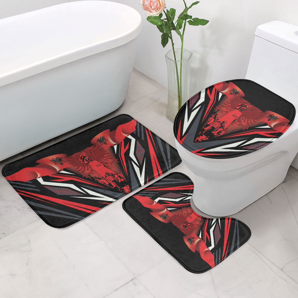 Dita e Flamurit Albania Bathroom Set Independence Monument Black Double-headed Eagle