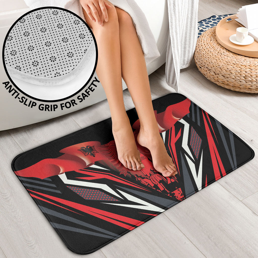 Dita e Flamurit Albania Bathroom Set Independence Monument Black Double-headed Eagle