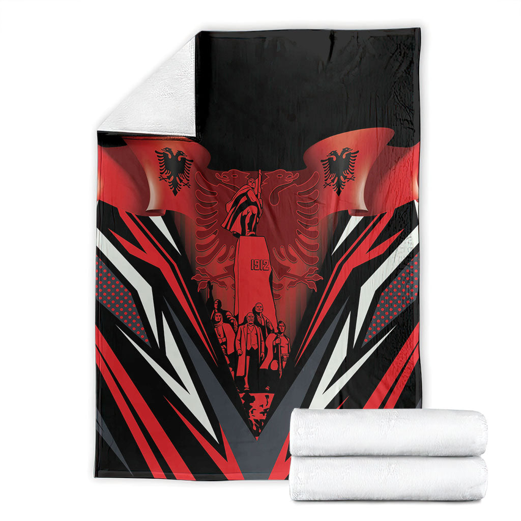 Dita e Flamurit Albania Blanket Independence Monument Black Double-headed Eagle