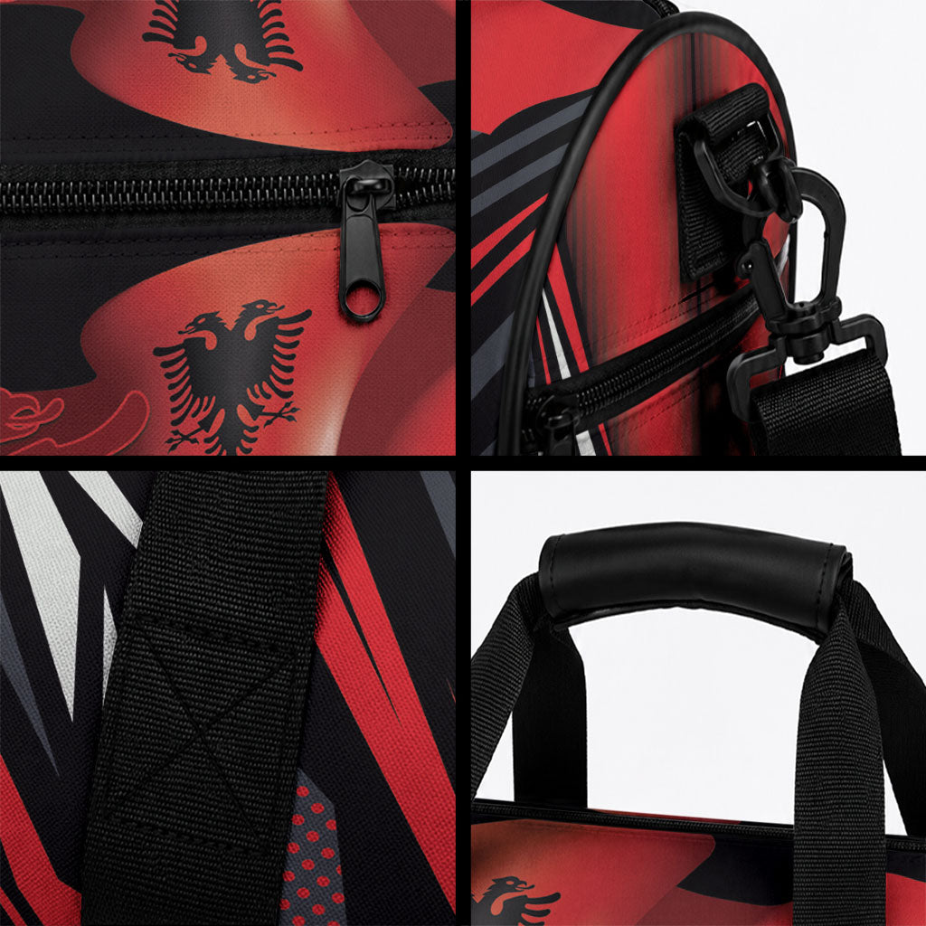 Dita e Flamurit Albania Duffle Bag Independence Monument Black Double-headed Eagle